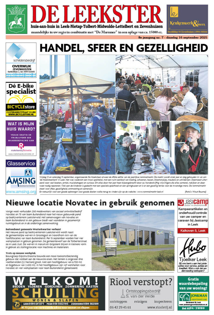 HRMedia & events - De Leekster september 2025
