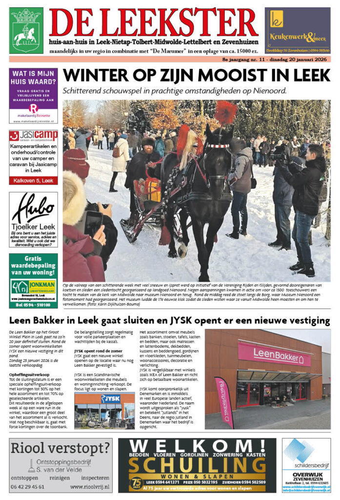 HRMedia & events - De Leekster januari 2026